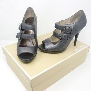 Michael Kors Metallic Black Webster Shoe 7.5M